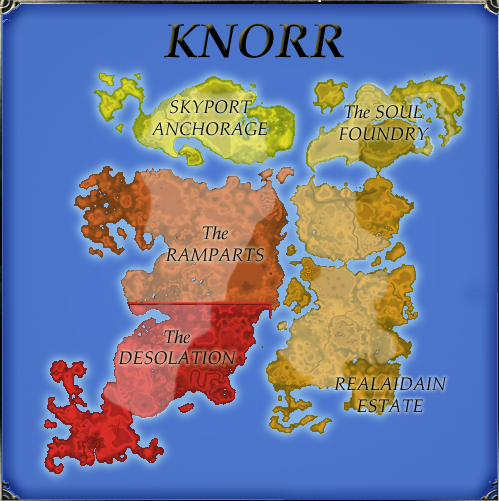 Knorr Island and its regions
