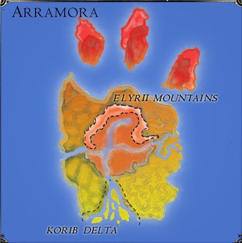 Arramora Island and its regions